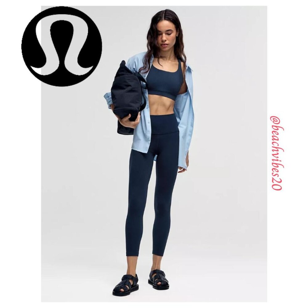 LULULEMON ATHLETICA Align™ High-Rise Pant 25" True Navy 4 NWOT LL-140